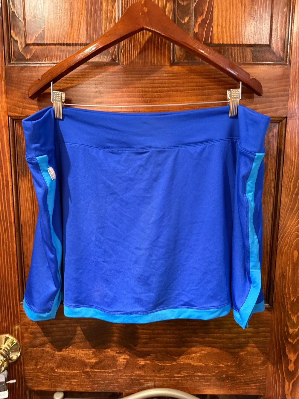 Nike Royal Blue Skort with Teal Stripe bathing suit bottoms